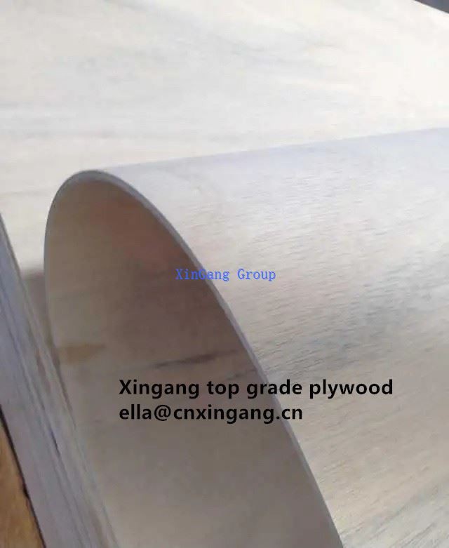घुमावदार ढाला प्लाईवुड गर्म बिक्री 3 मिमी चिनार कोर समुद्री लचीला घुमावदार प्लाईवुड