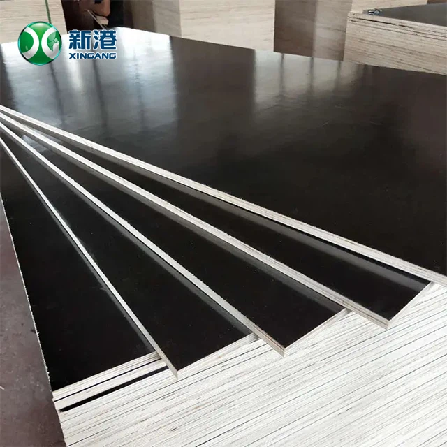 18 mm Construction Shuttering Board 4x8ft Full Poplar Core Black Concrete Formwork Film Faced Plywood